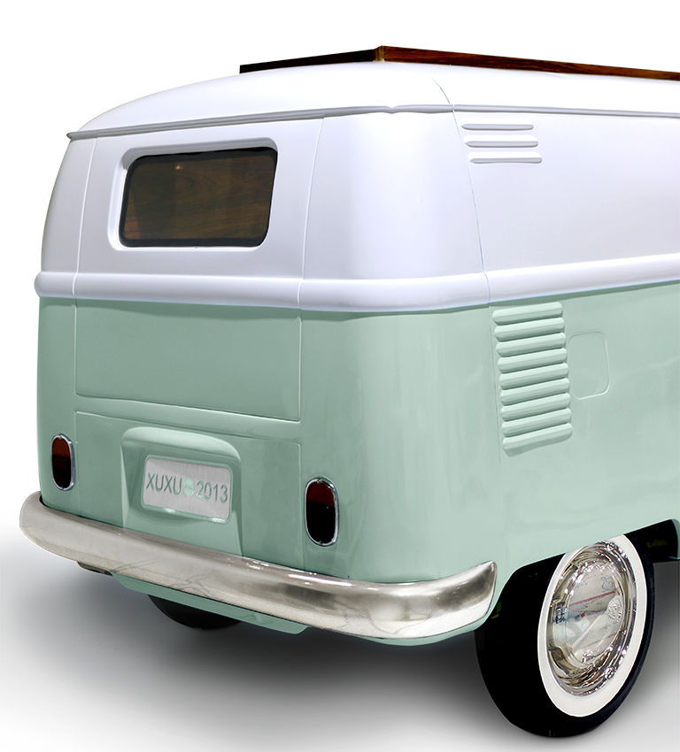Miniature : Lit Van vert et blanc