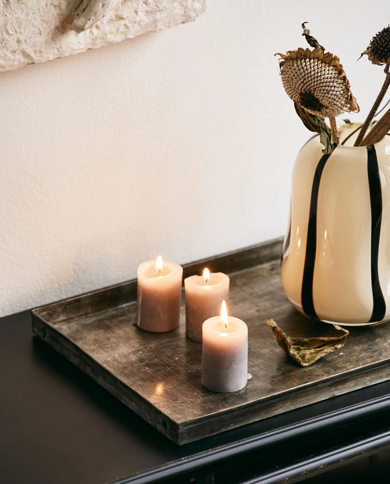 Vase à rayures noire taille L