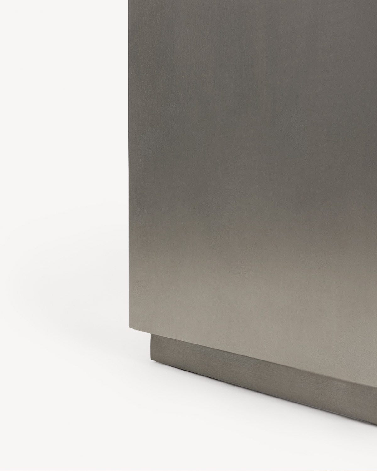 Table basse carrée 80 cm inox et marbre Imogen - Coloris au choix — détail 4