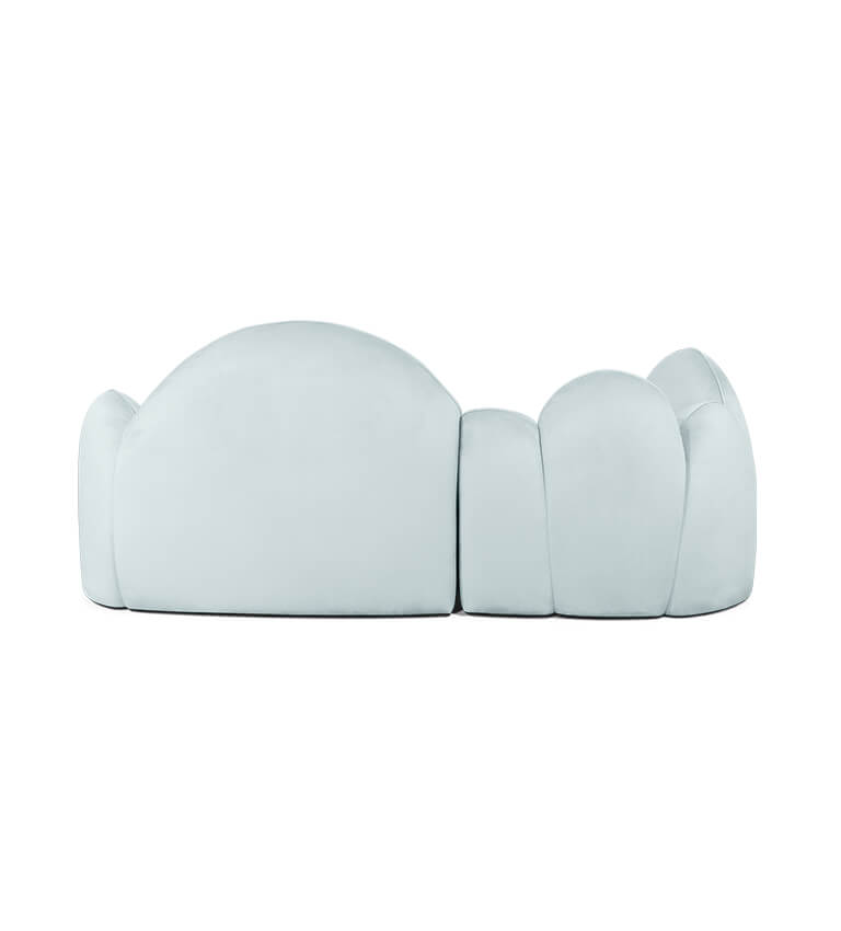 Canapé forme nuage bleu — détail 5
