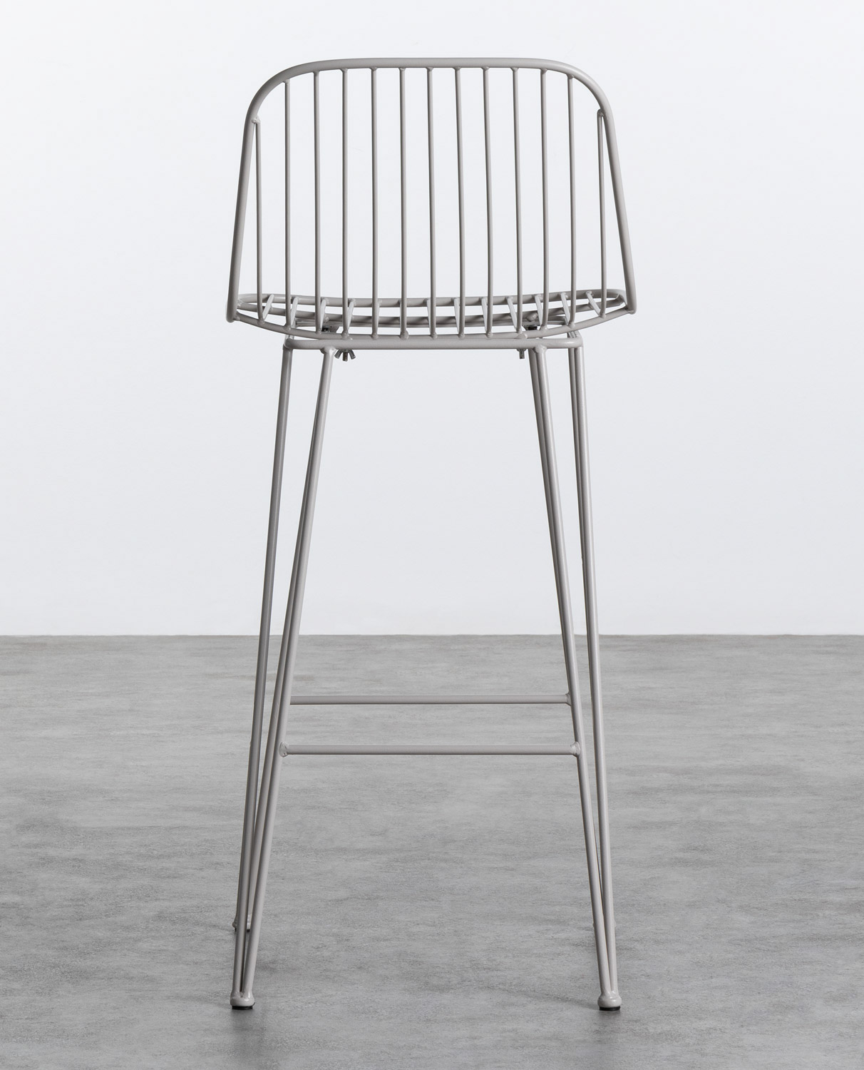 Chaise haute en métal avec dossier — détail 6