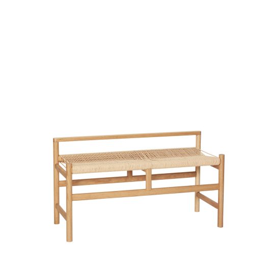 Banc au design scandinave naturel — détail 3