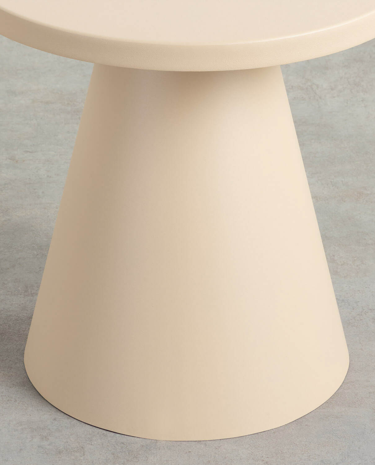 Table d'appoint ronde en métal — détail 4