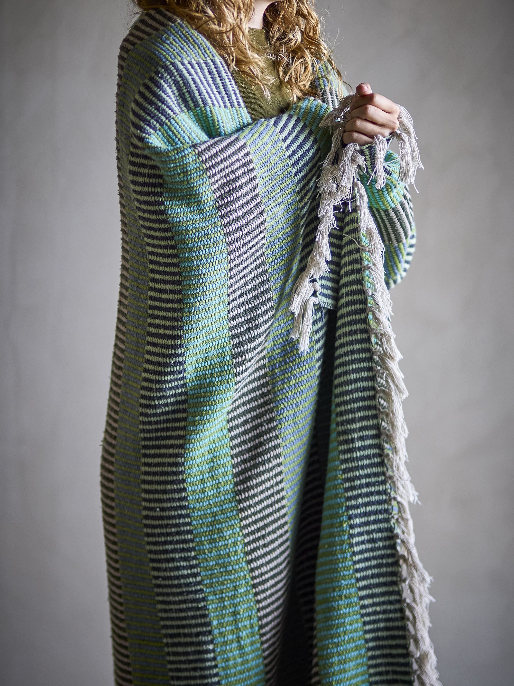 Plaid Isnel en coton recyclé - Coloris multicolore