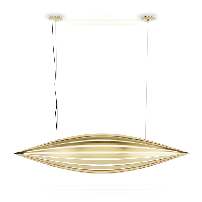 Luminaire plafonnier façonné à la main