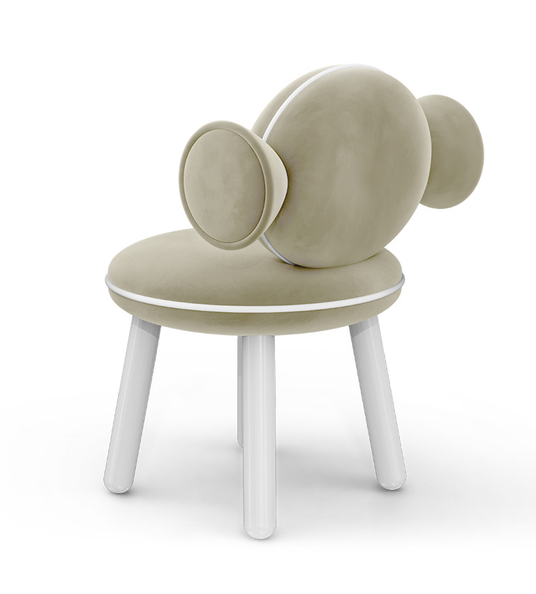 Chaise bonbon crème — détail 5