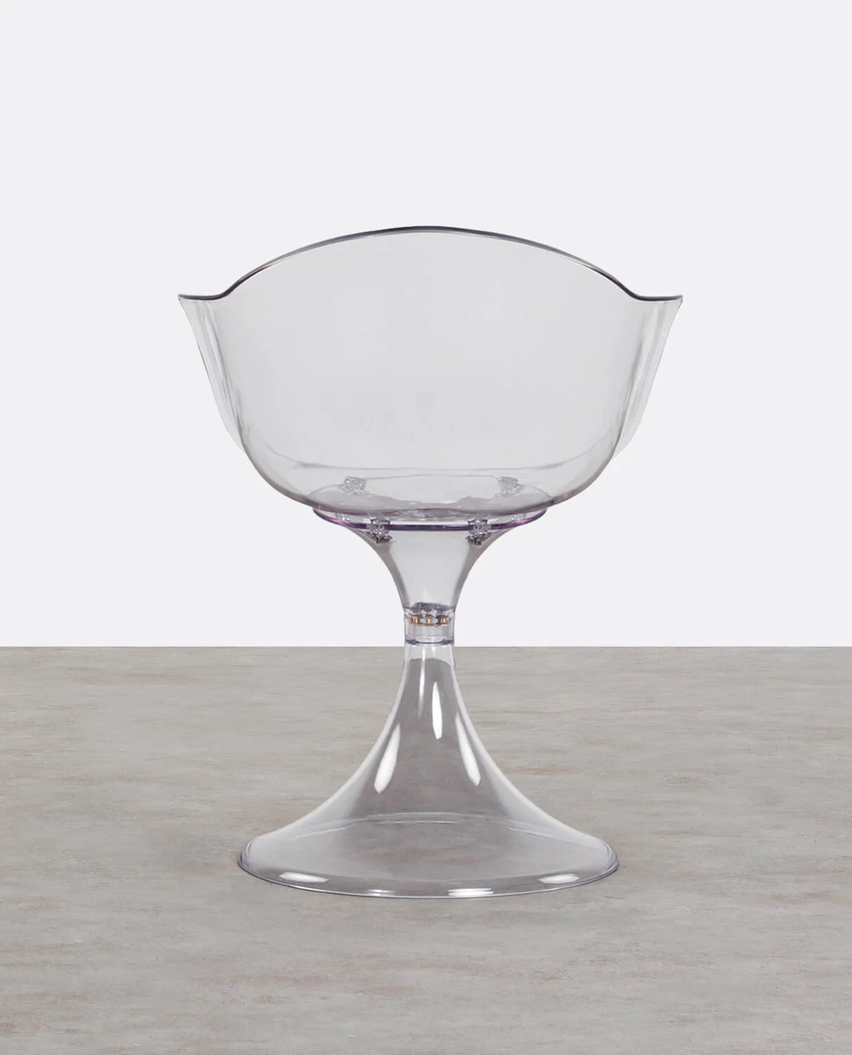 Chaise de salle à manger en polycarbonate transparent — détail 3