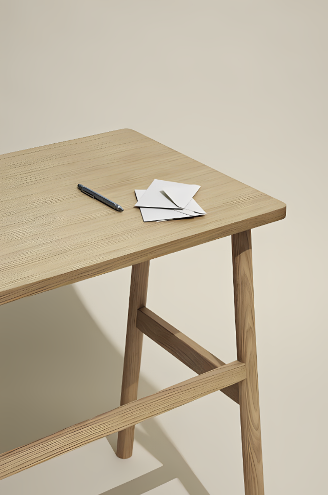 Bureau en chêne certifié FSC — détail 6