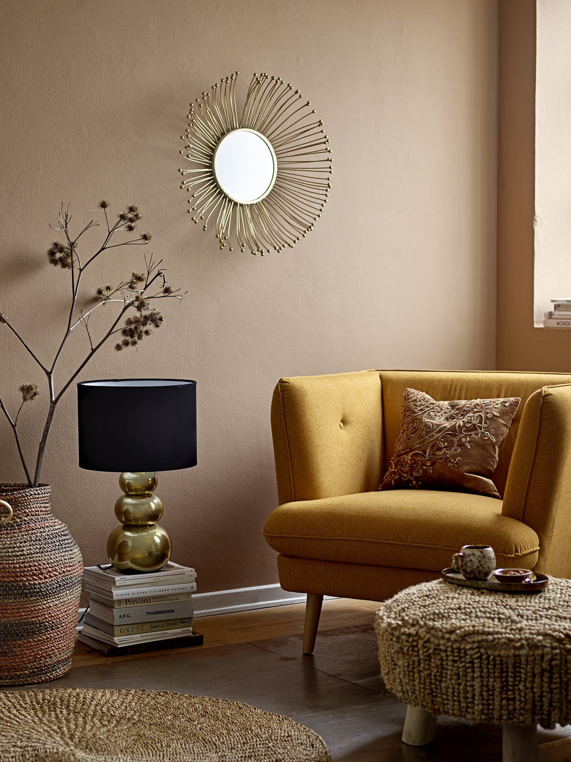 Fauteuil en polyester orange — détail 3