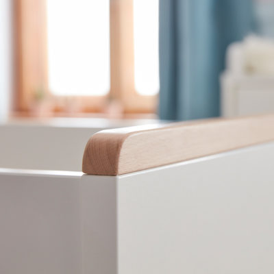 Lit bébé évolutif 120 x 60 blanc sans tiroirs — détail 4