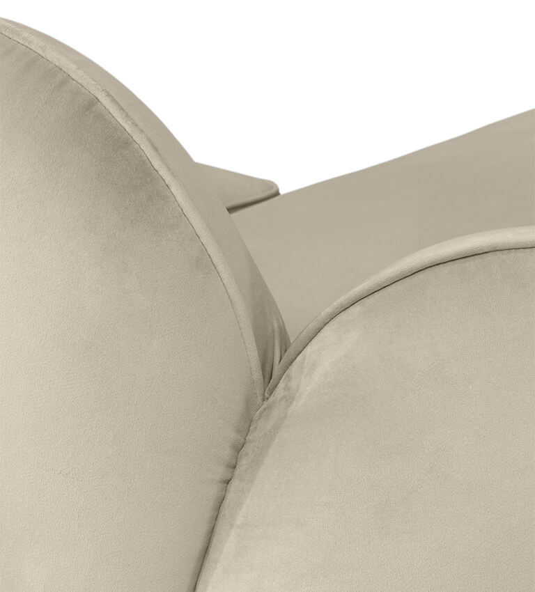 Canapé forme nuage marron — détail 6
