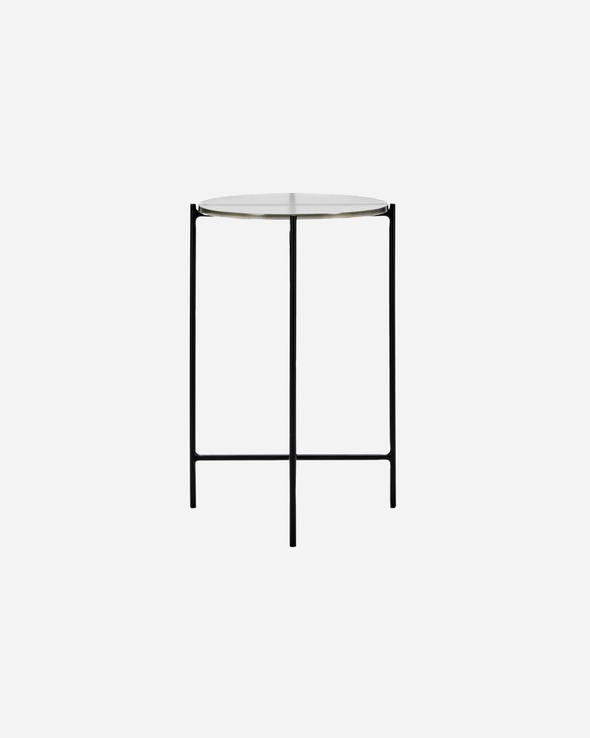 Table basse avec plateau en verre strié — détail 5