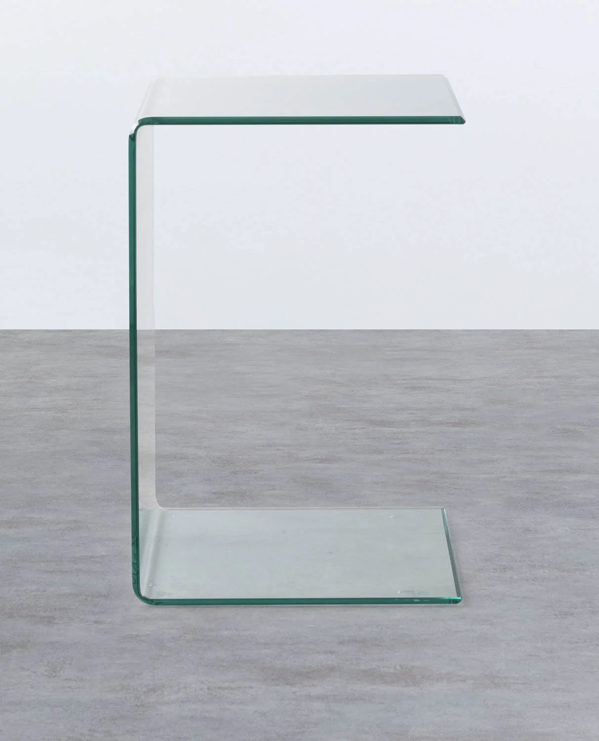Table d'appoint carré en verre trempé — détail 4