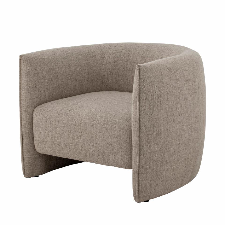 Fauteuil en polyester recyclé gris — détail 5