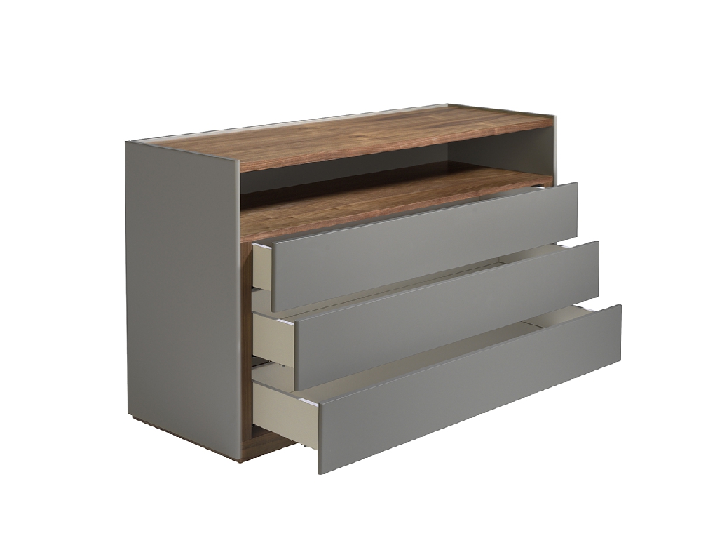 Commode en bois de noyer avec tiroirs — détail 5