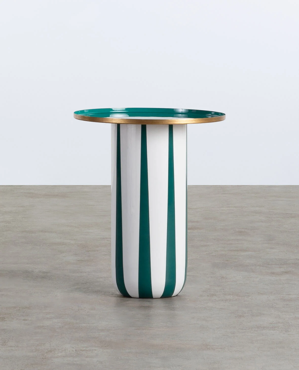 Table d'appoint ronde en métal