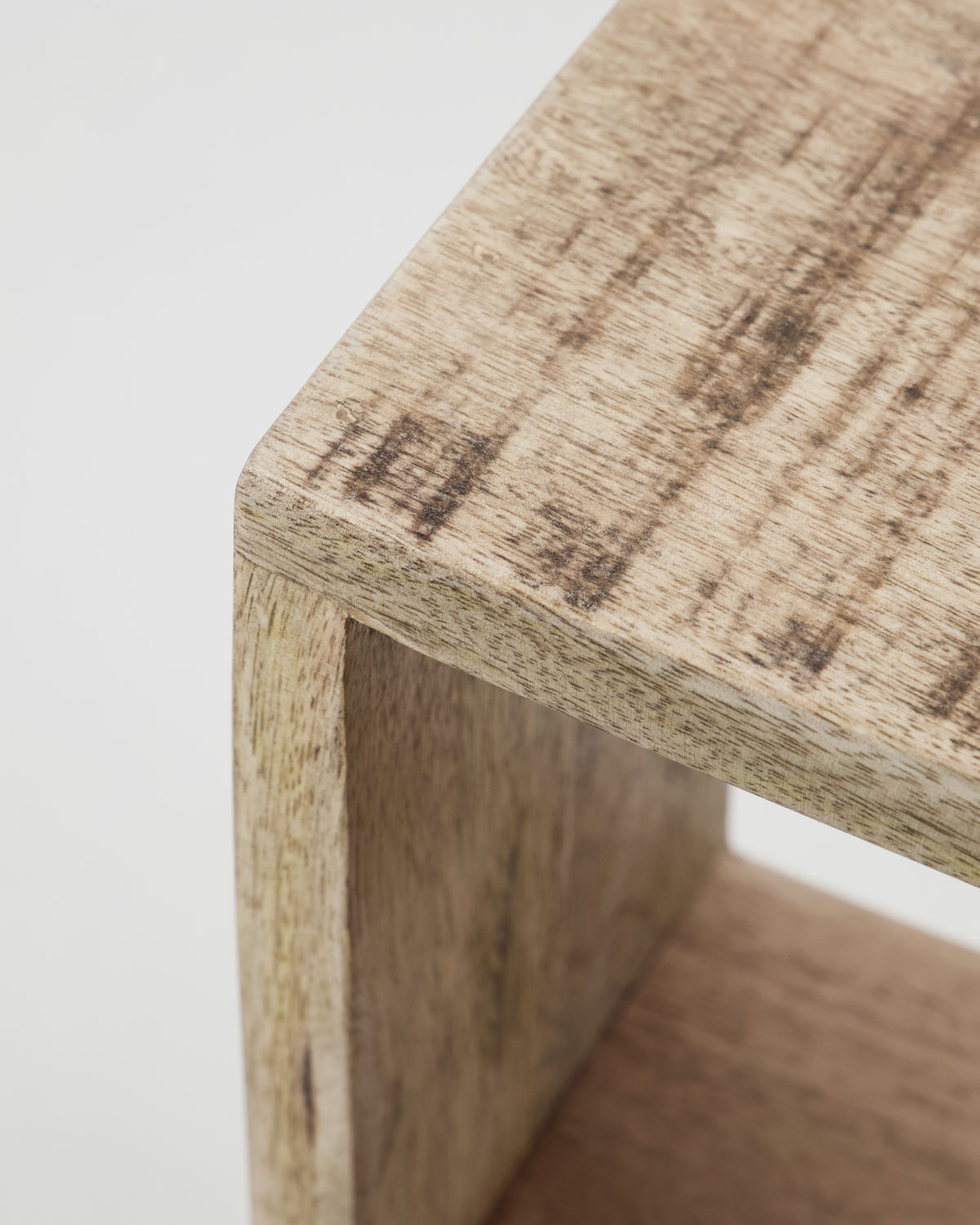Étagère murale en bois de manguier marron clair — détail 4