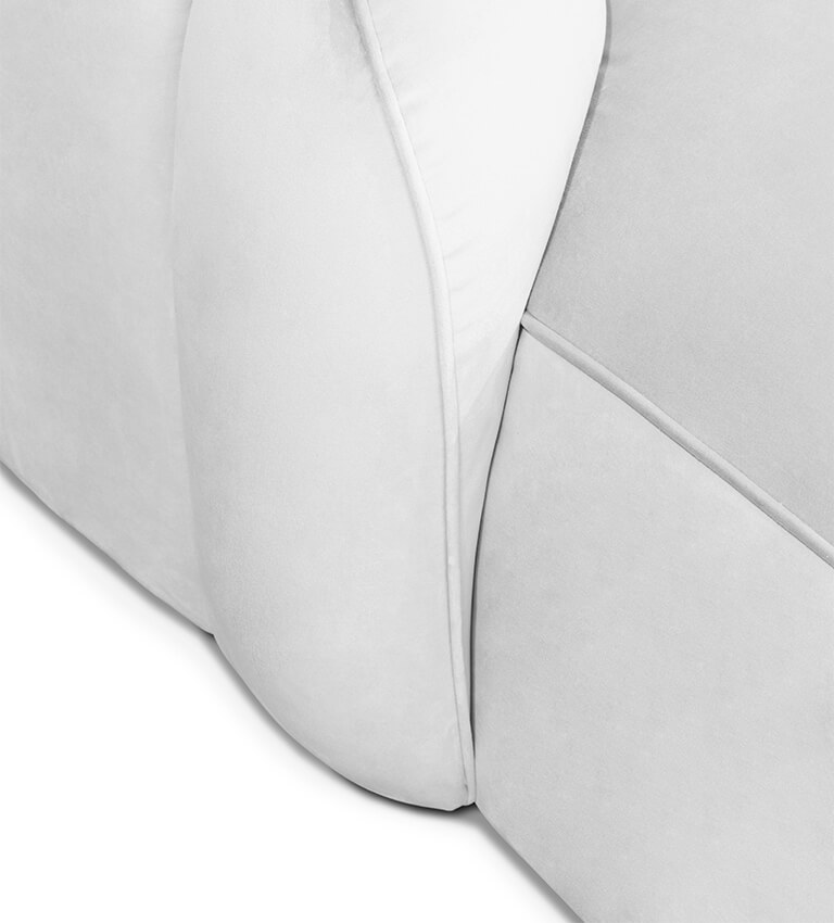 Canapé forme nuage blanc — détail 6