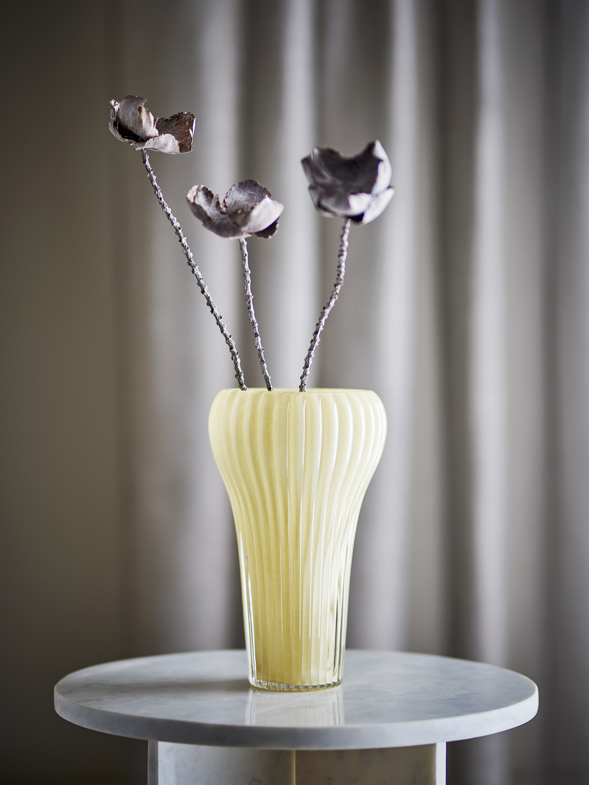 Vase Averie en verre - Coloris jaune