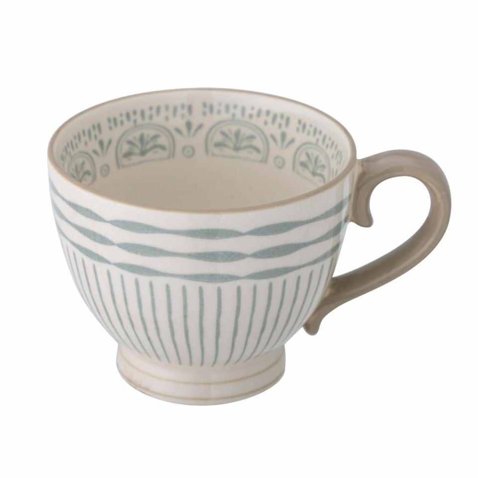 Mug en grès à motifs vert — détail 4