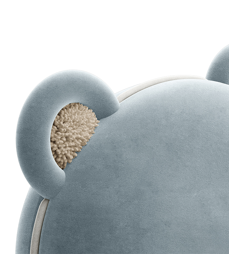 Chaise ourson bleu — détail 6