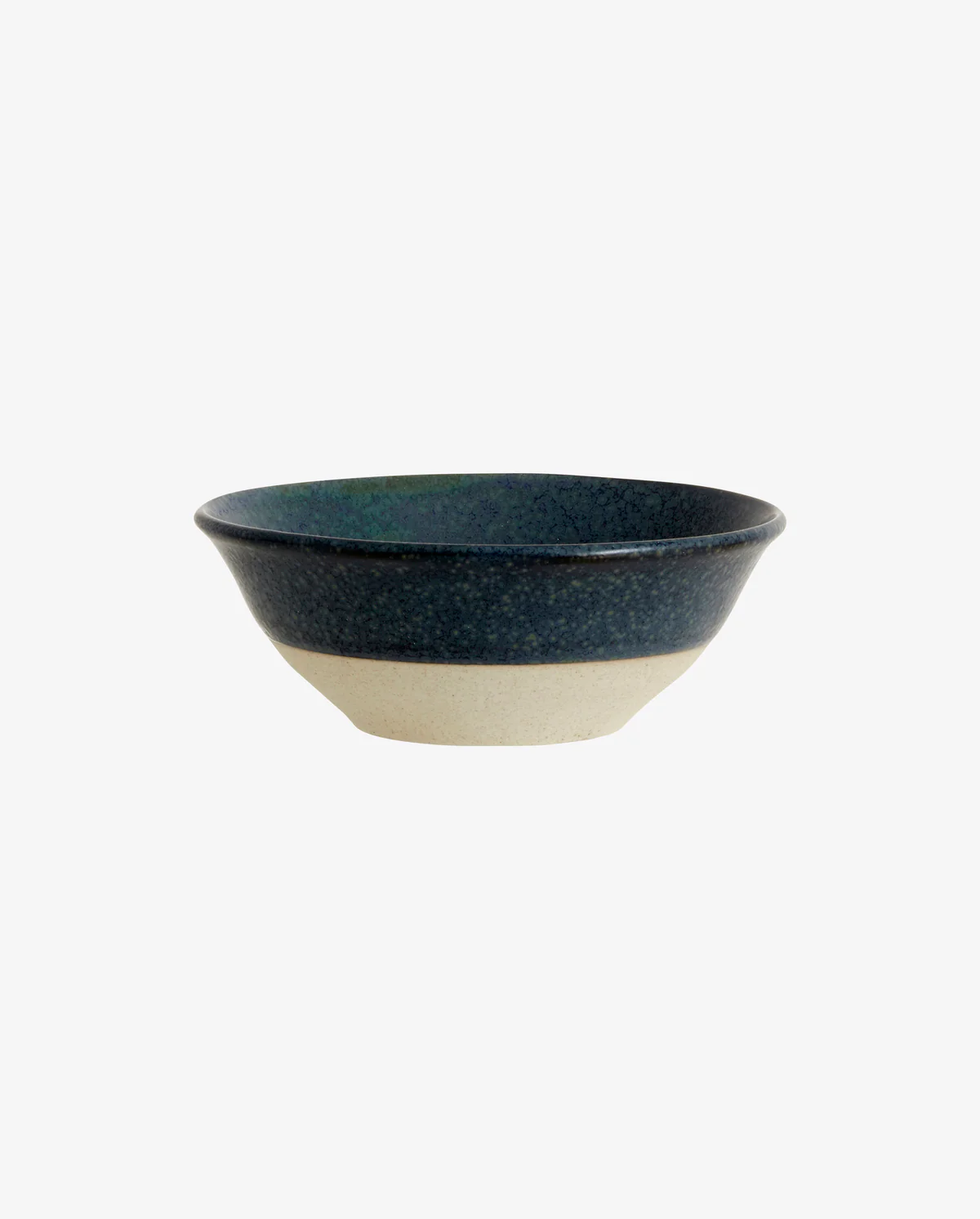 Set de 4 bols graineux en céramique bleu et beige