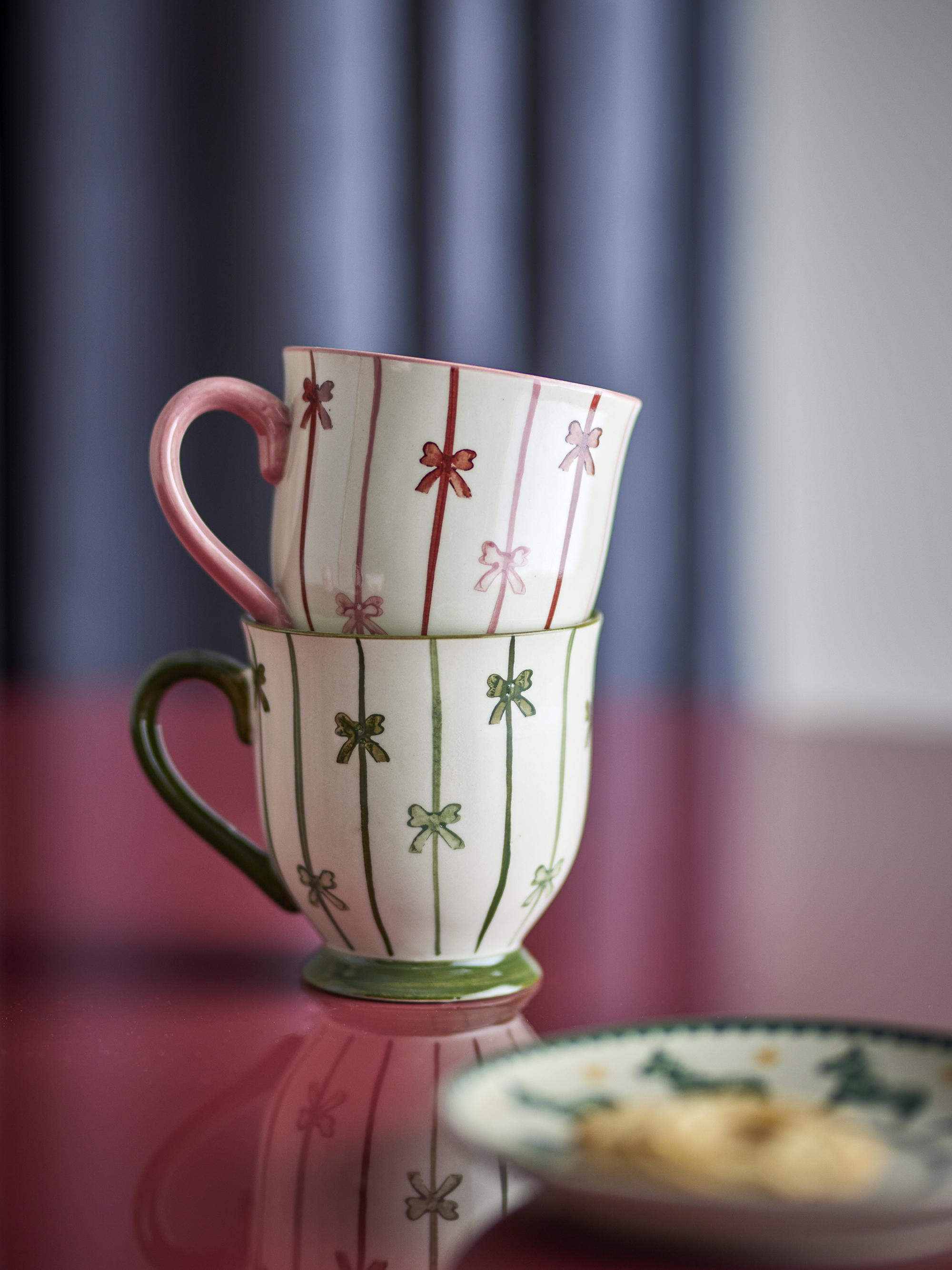 Lot de 2 mugs Hope en grès - Coloris multicolore