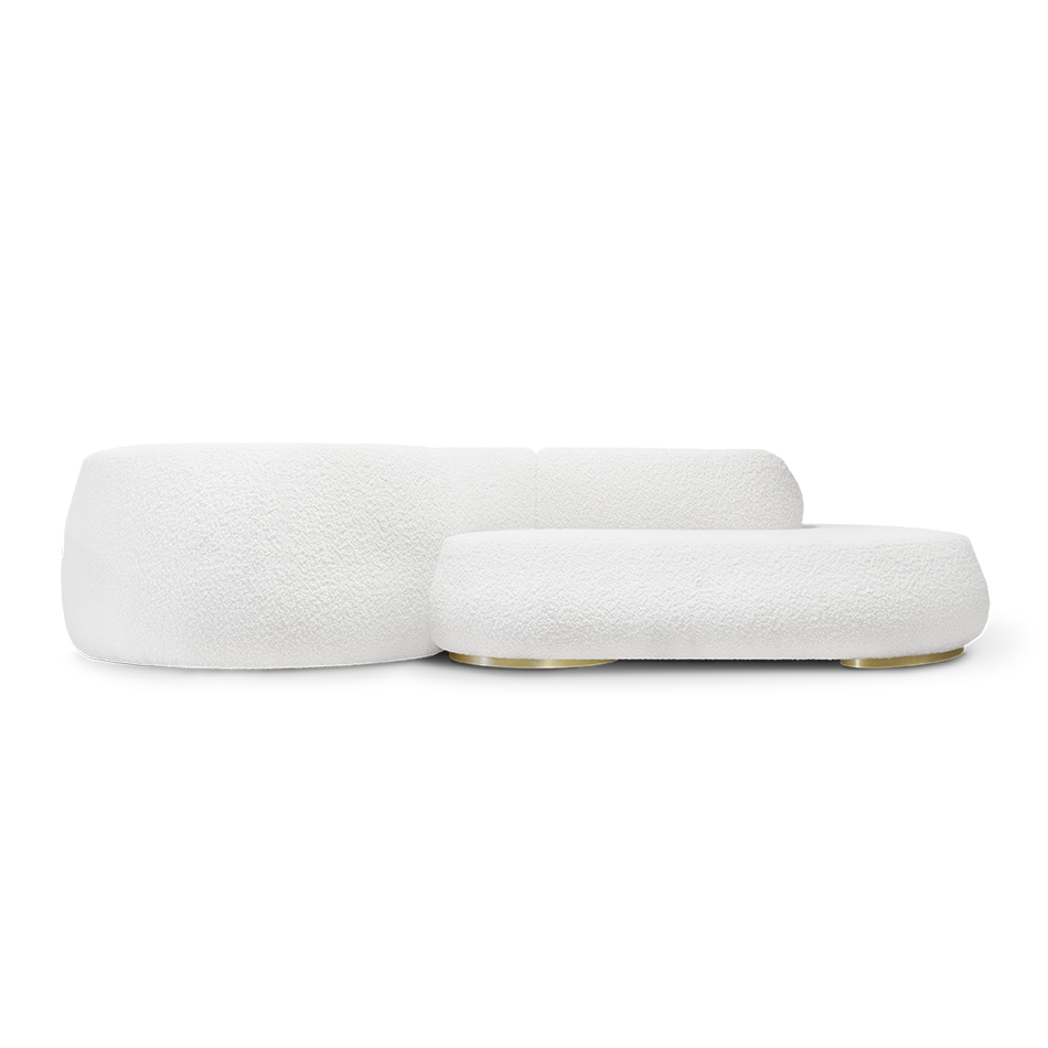 Canapé avec double côtés d'assise blanc — détail 4