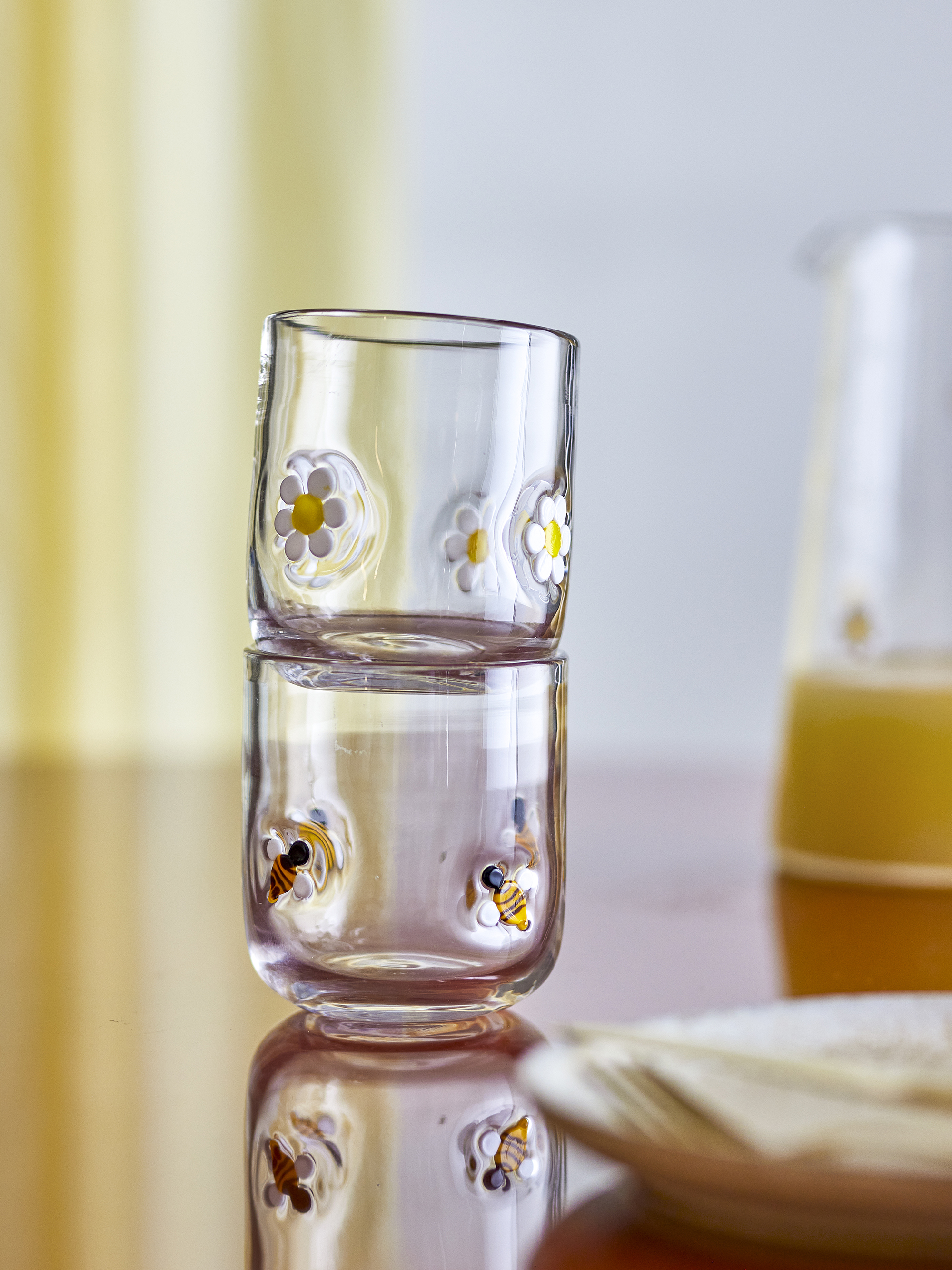 Lot de 2 verres Buzz en verre - Coloris transparent