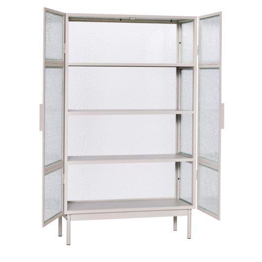 Commode en acier et verre flouté — détail 6