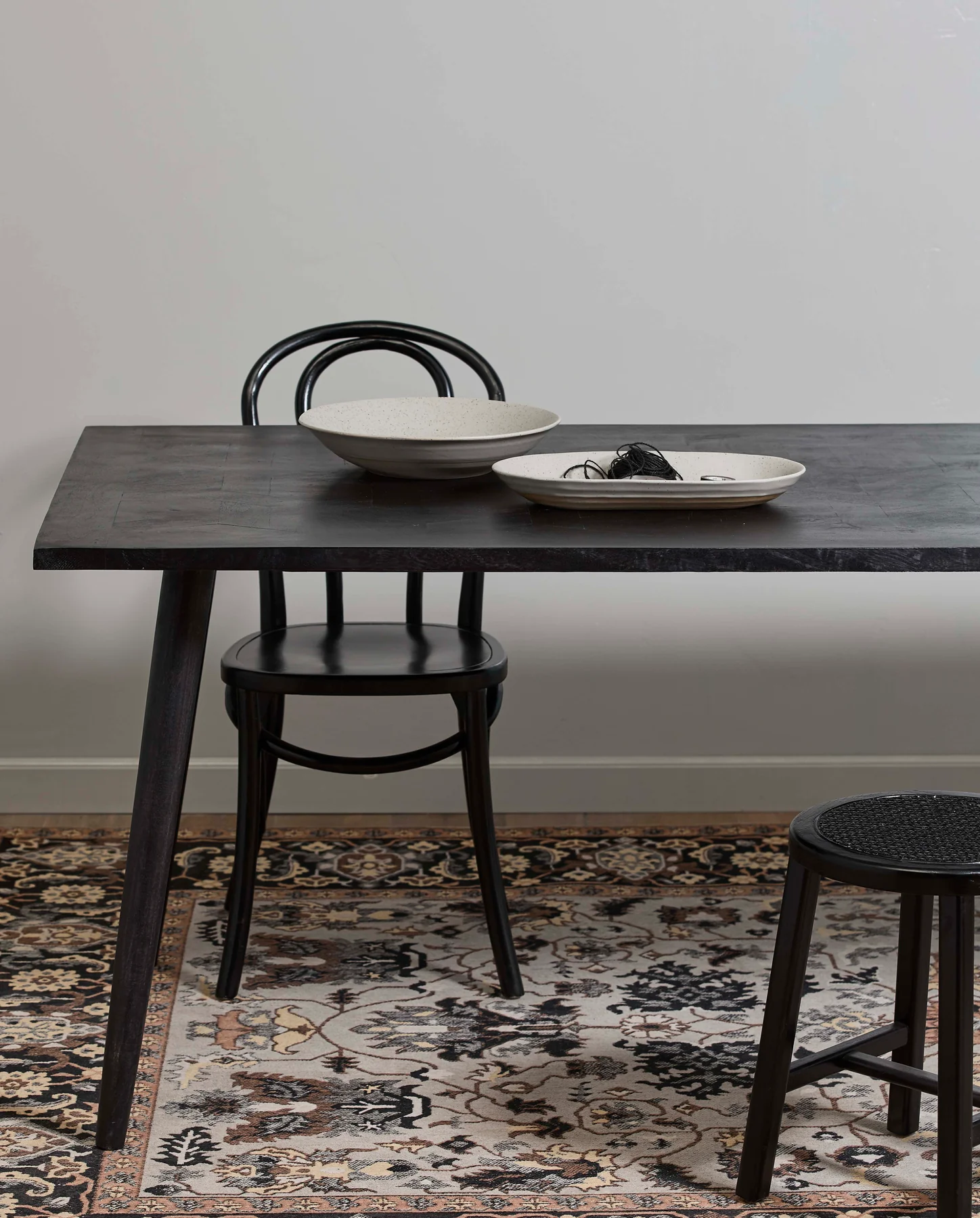 Saladier graineux en céramique beige — détail 3