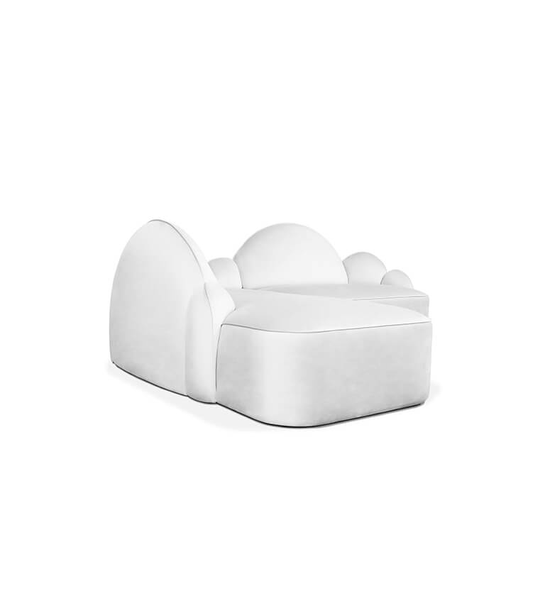 Canapé forme nuage blanc — détail 4