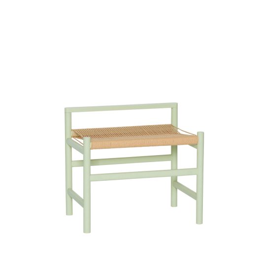 Banc au design scandinave vert clair — détail 3