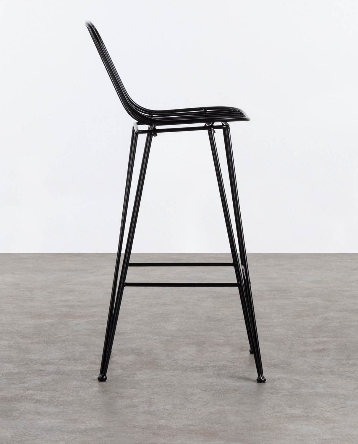 Chaise haute en métal avec dossier — détail 5