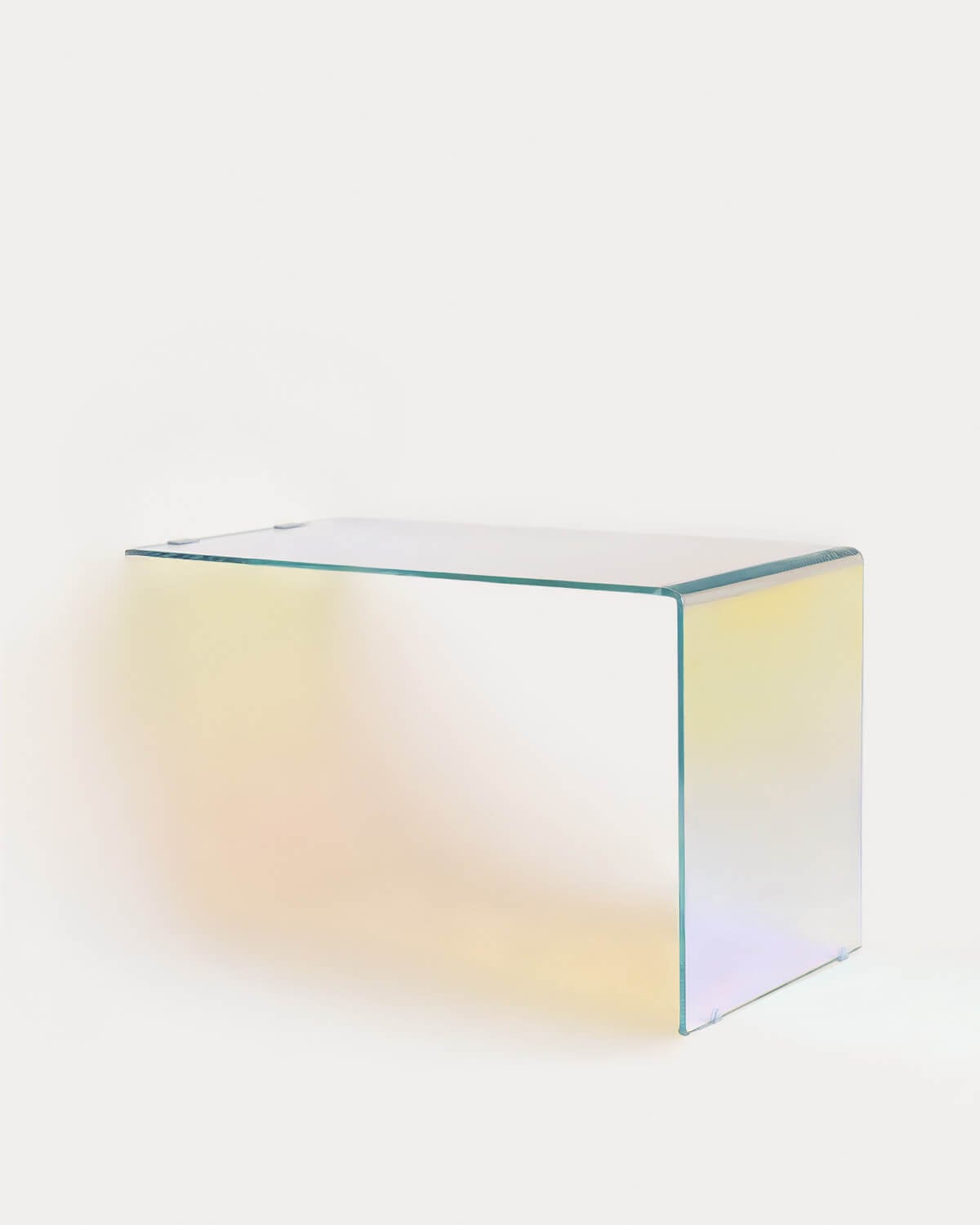 Bureau rectangulaire 120x60 cm en verre trempé Iris