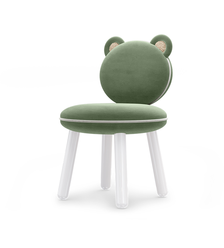 Chaise ourson vert