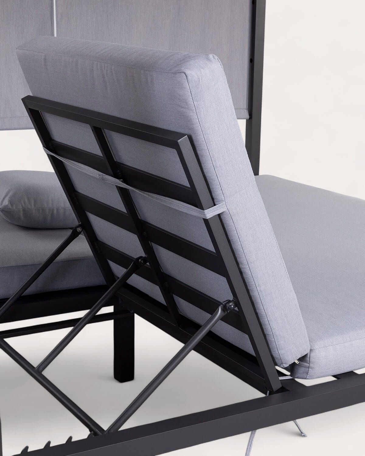 Lit balinais inclinable en aluminium Mersia - Coloris au choix — détail 3