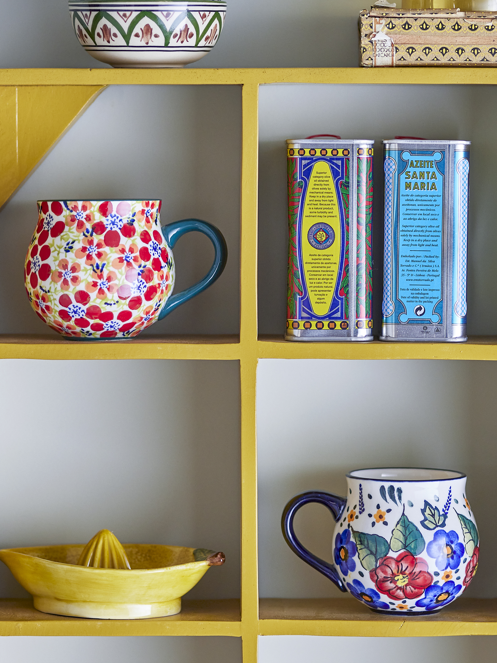 Lot de 2 tasses Florist en grès - Coloris multicolore — détail 3