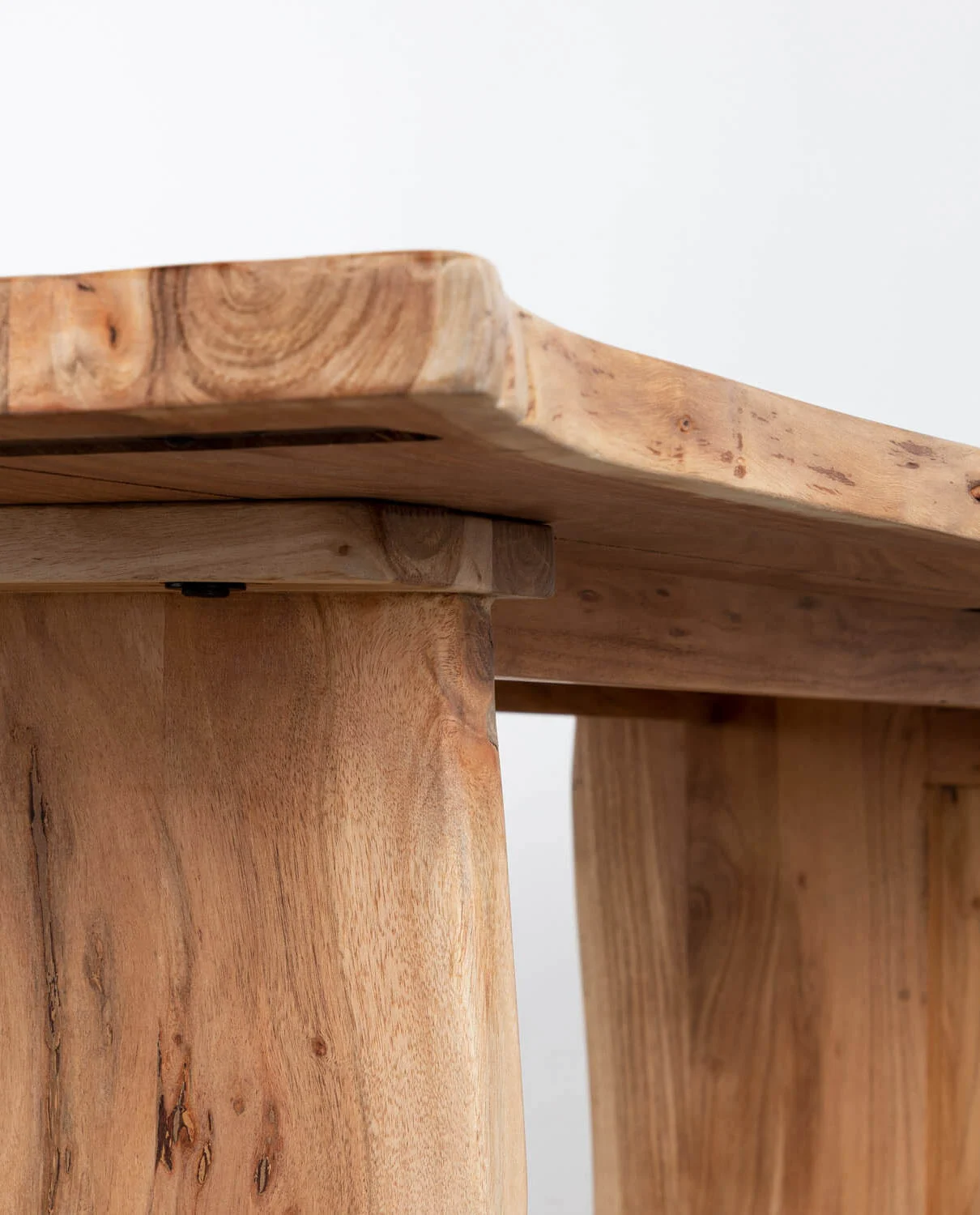 Table de salle à manger rectangulaire en bois d'acacia — détail 5