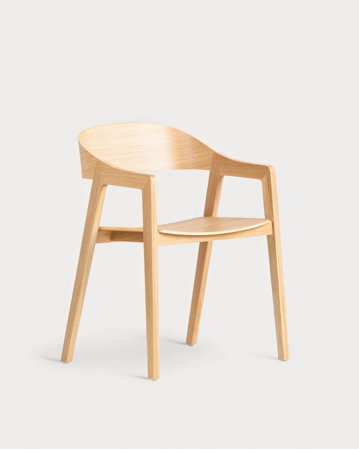 Chaise en chêne avec accoudoirs Laly - Plusieurs coloris — détail 6