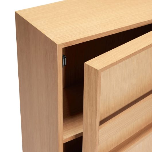Commode en bois avec rangement porte-revues — détail 4