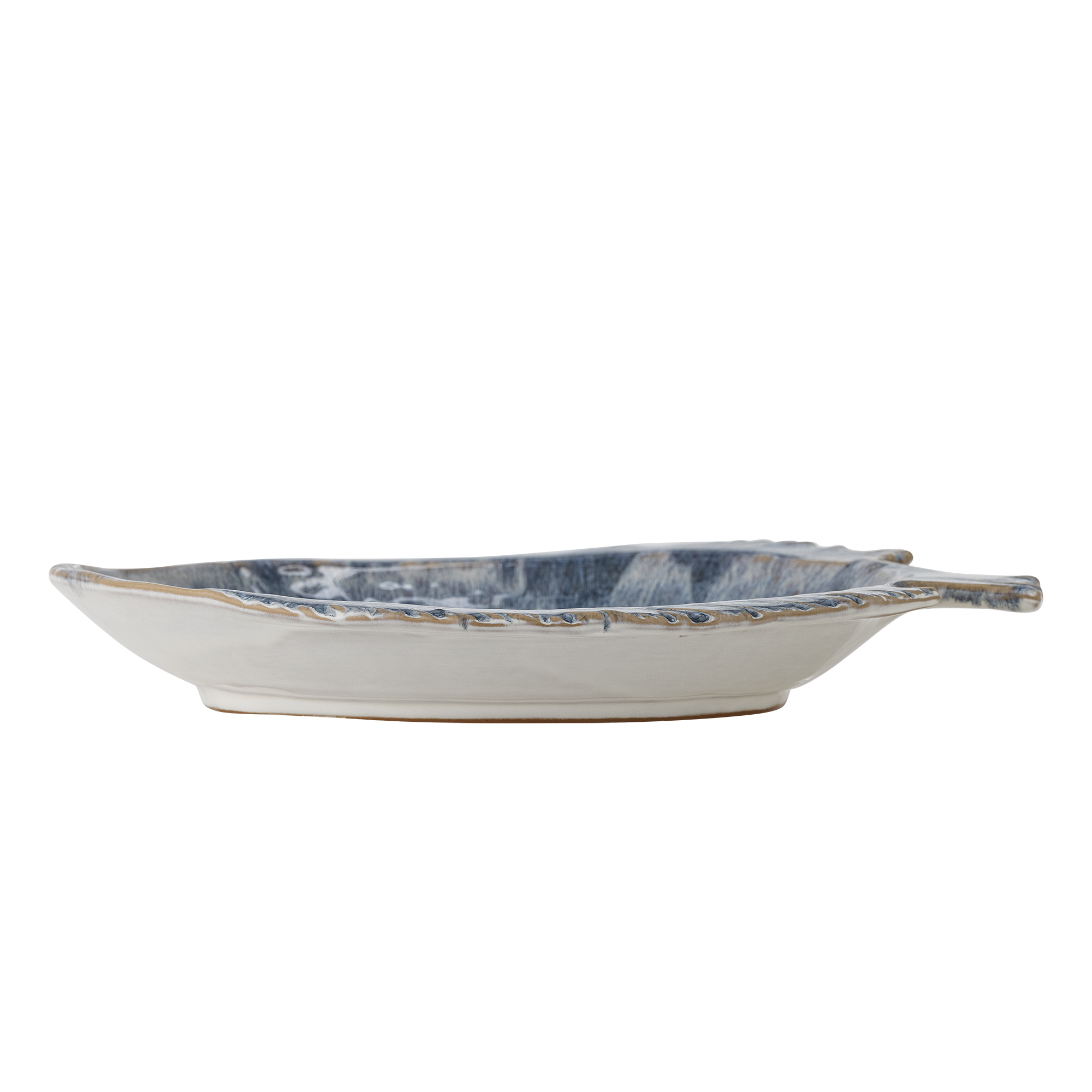 Assiette de service Fae en grès - Coloris bleu — détail 5