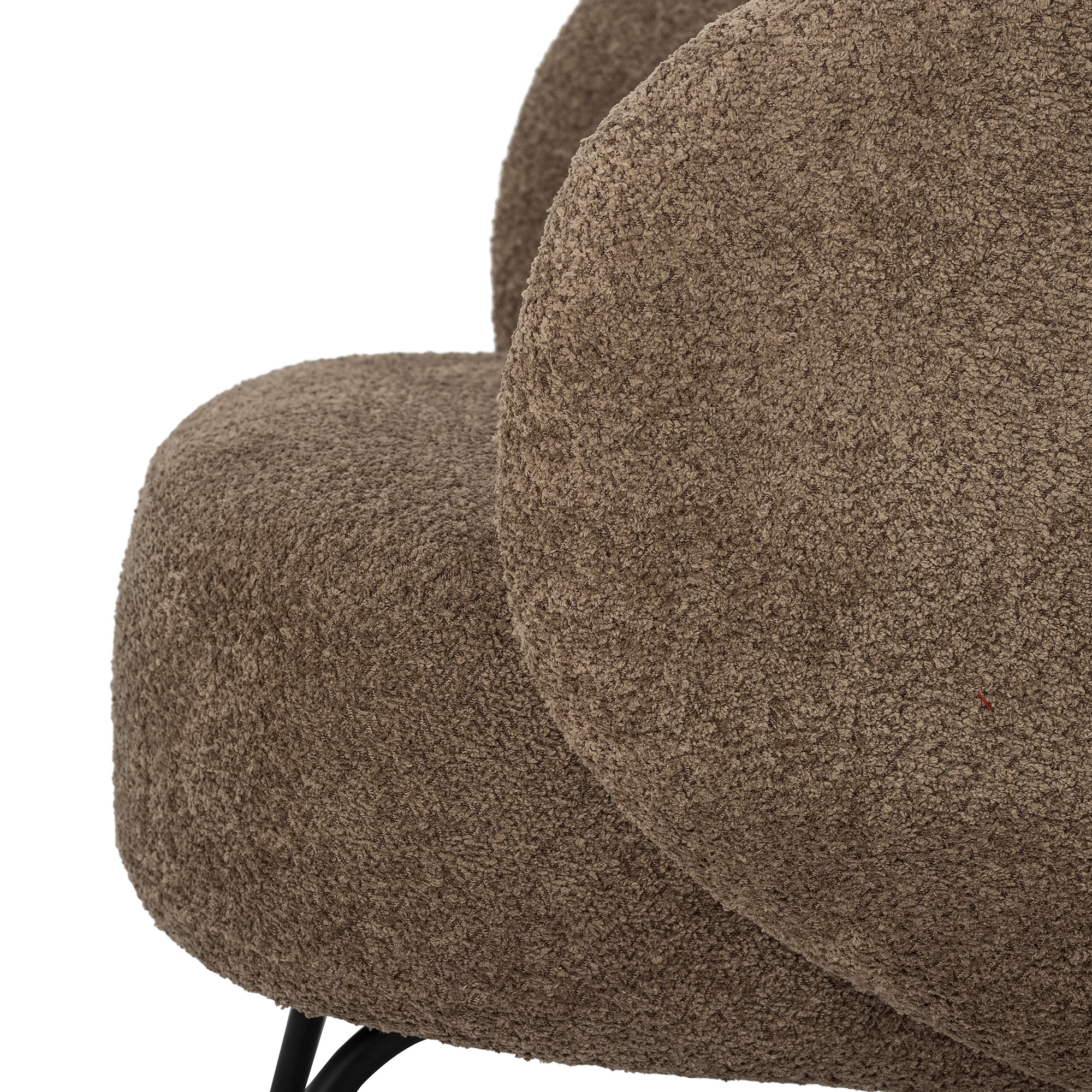 Fauteuil en polyester marron — détail 4