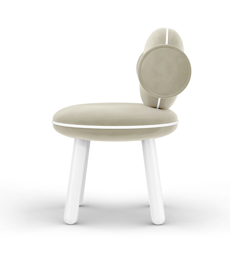 Chaise bonbon crème — détail 3