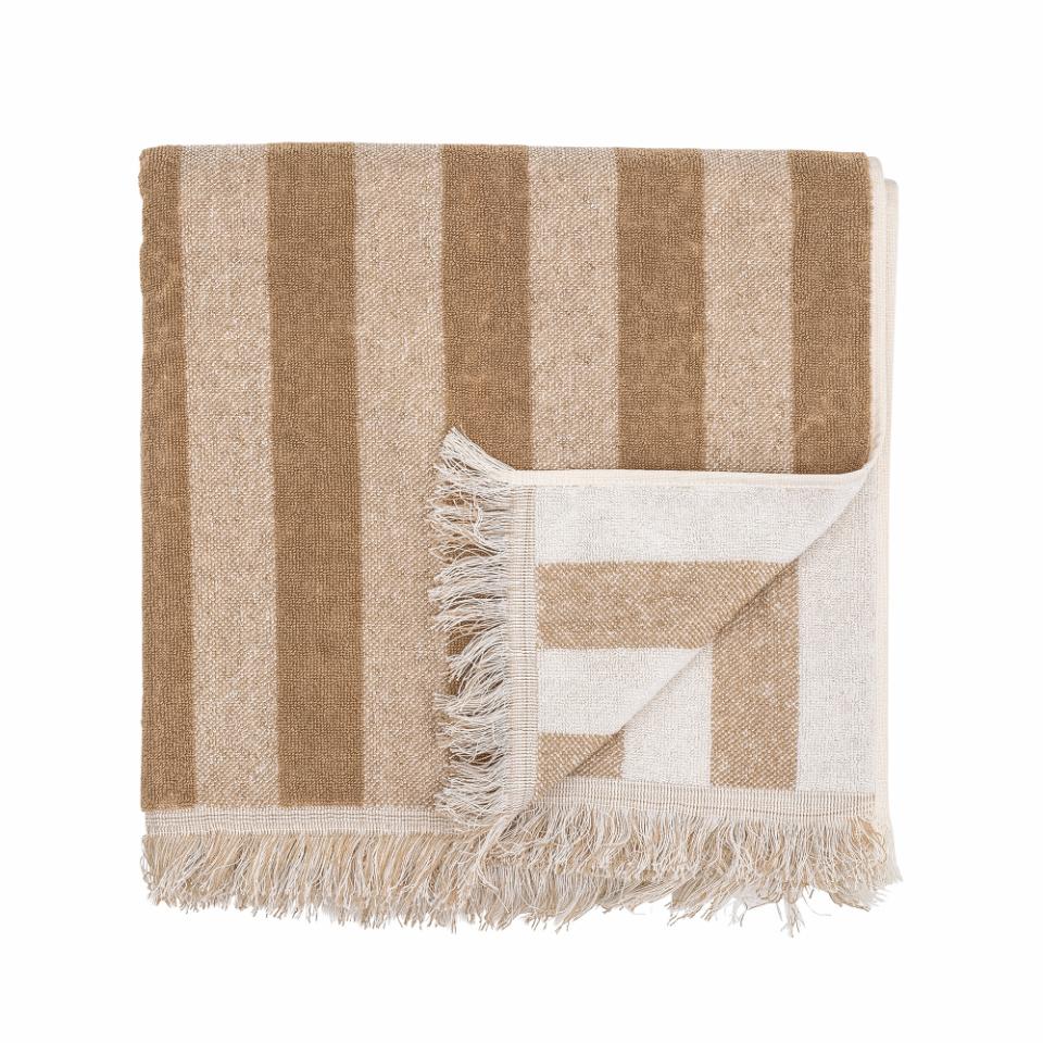 Serviette de bain en coton à rayures — détail 5