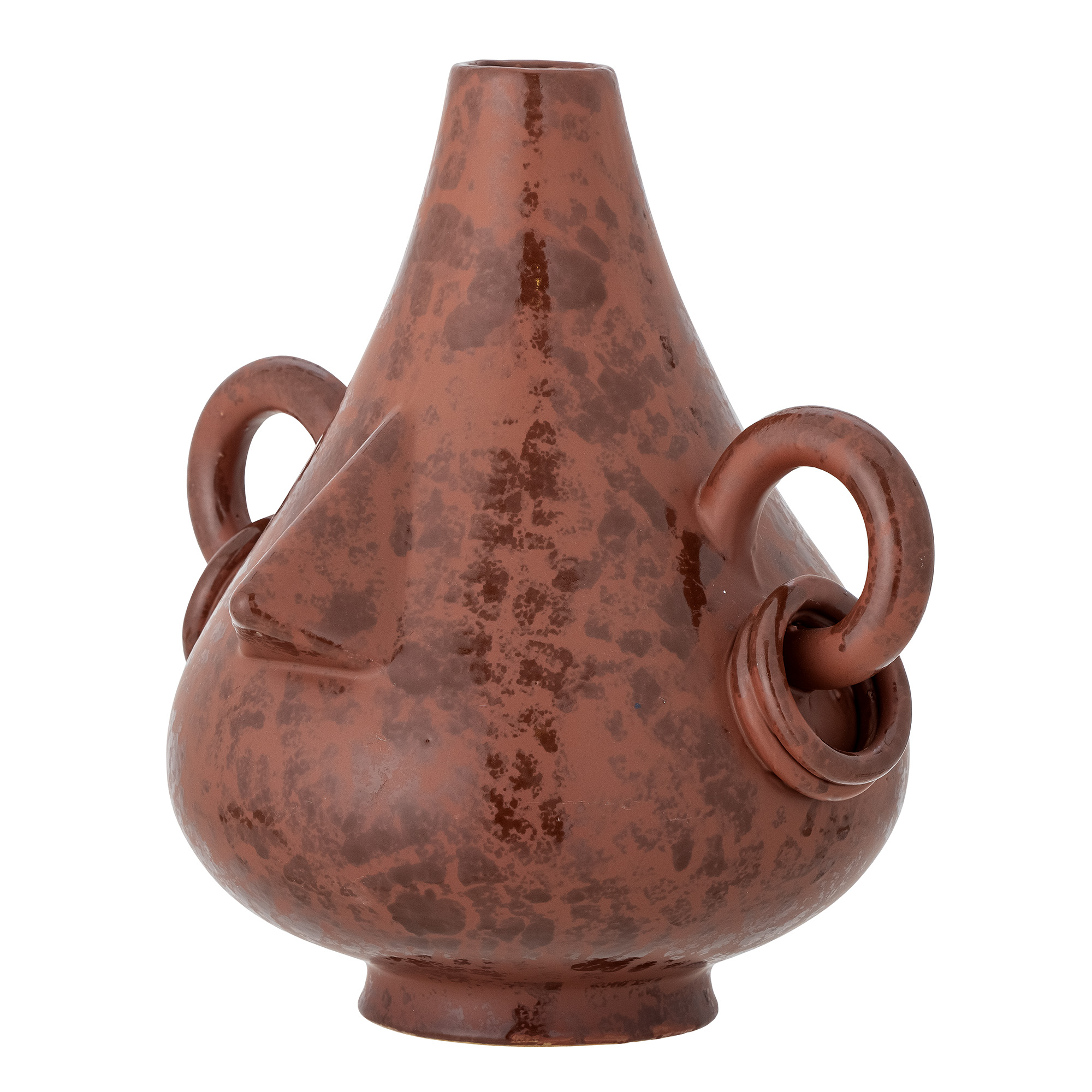 Vase déco Tarun en grès - Coloris marron — détail 3