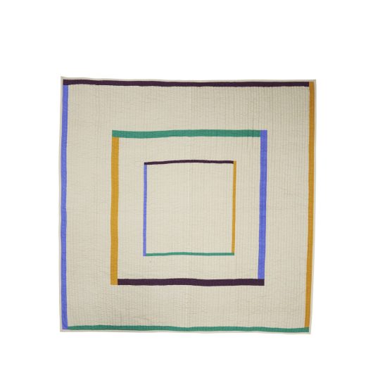 Couvre-lit Carré 260×260 Sable/ Multicoloré — détail 4