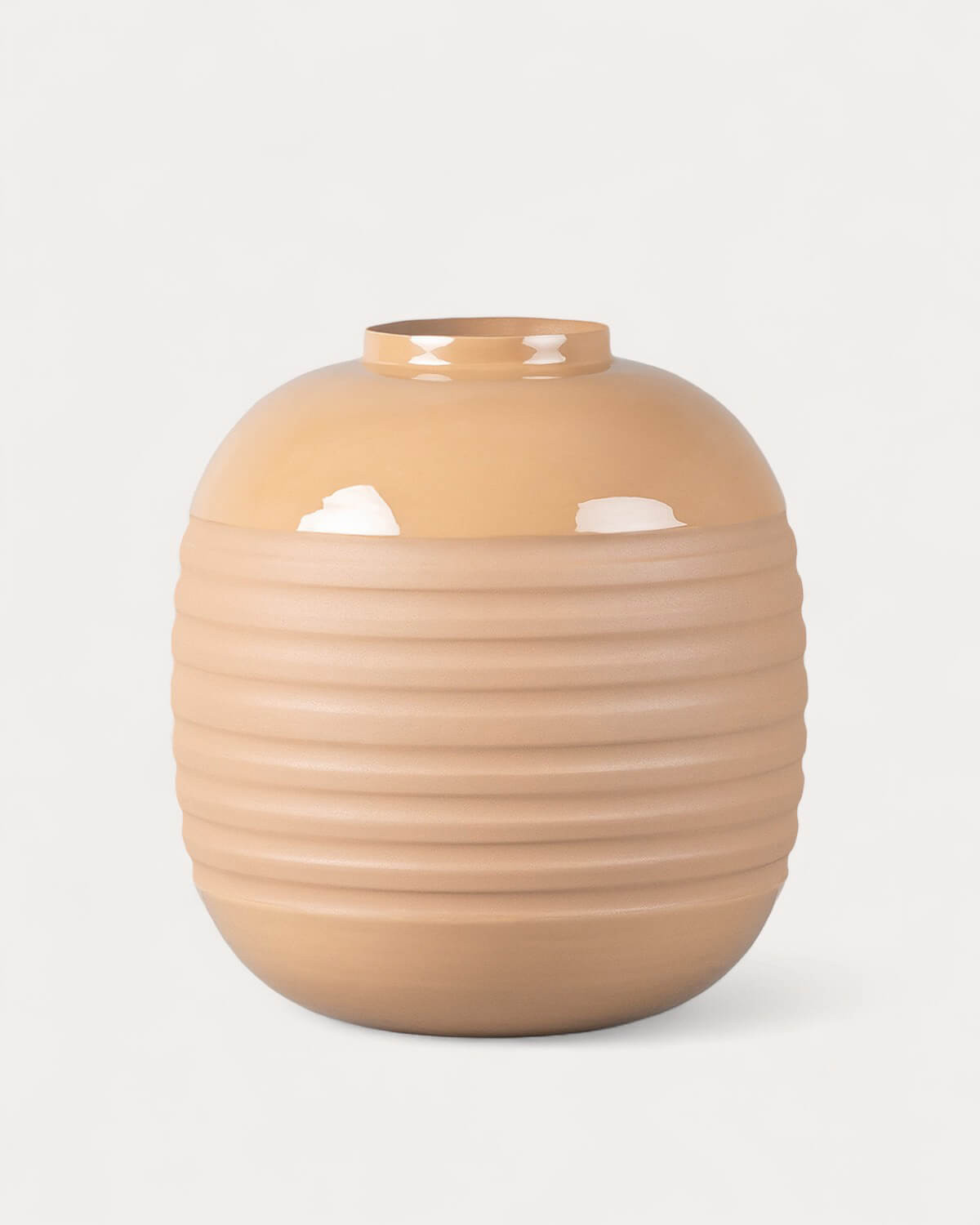 Vase Miraxel Ø37,5 cm en métal - Brun Clay