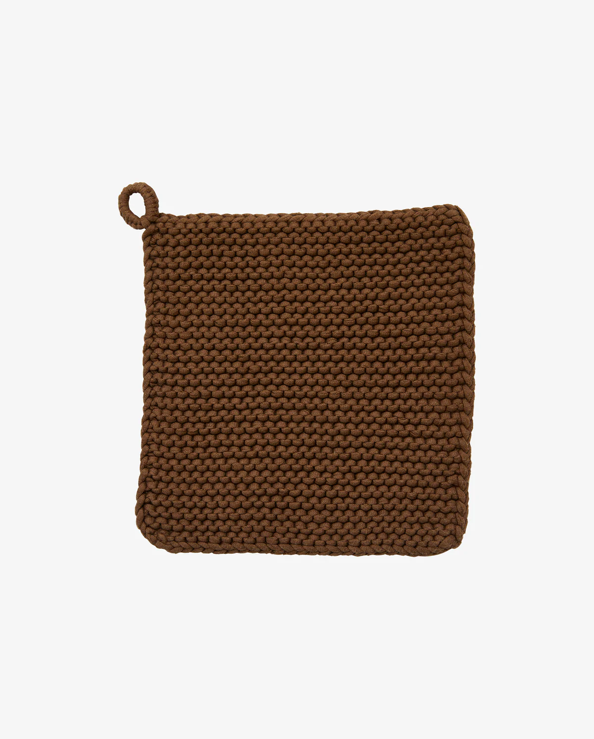 Lot de 2 maniques en tricot marron