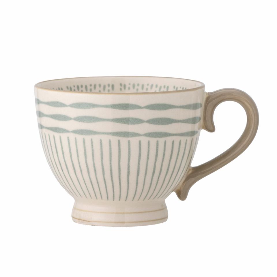 Mug en grès à motifs vert — détail 5